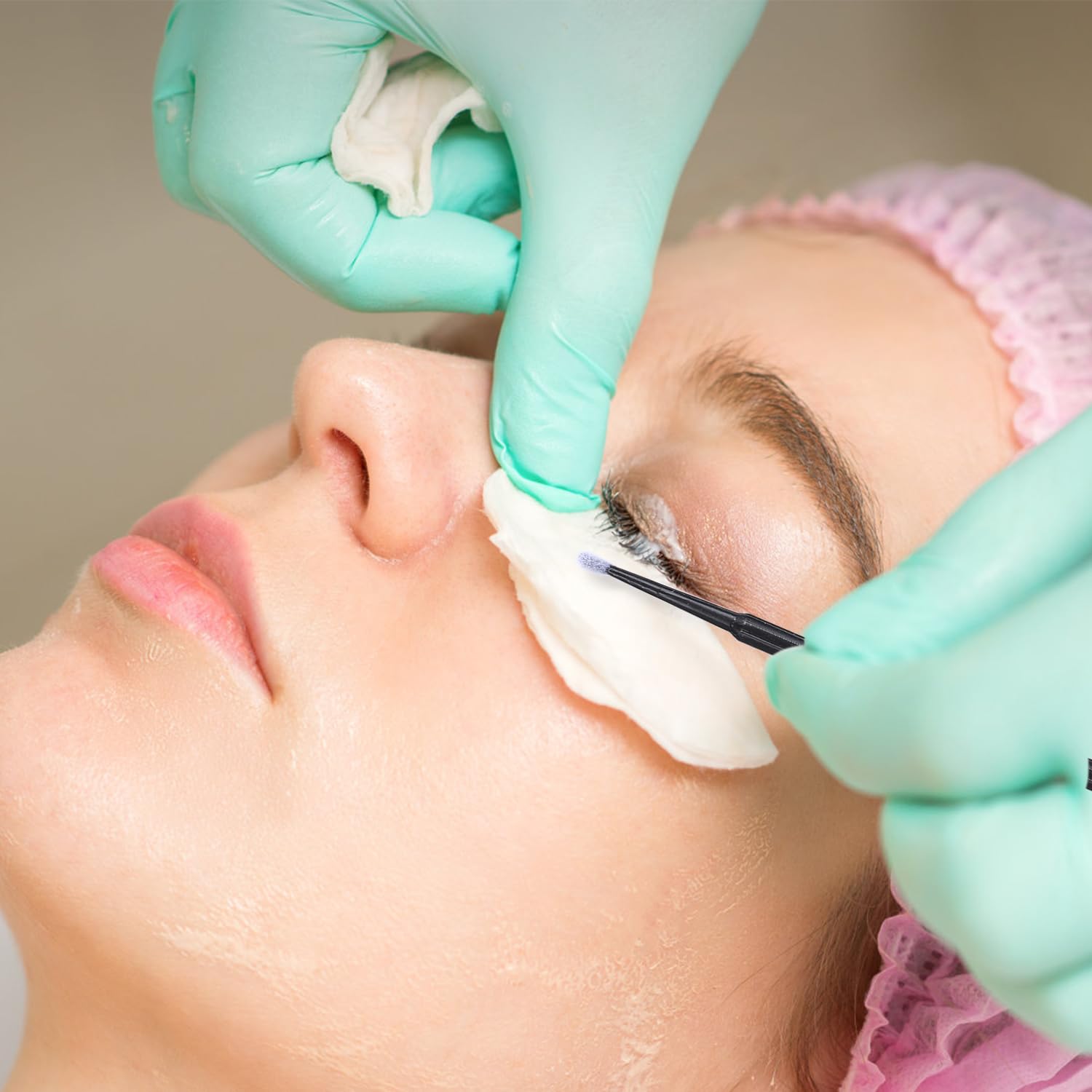 400 Pcs Micro Applicator Brushes,JASSINS Microswabs for eyelash extensions,Disposable 2mm Precision Mascara swab,For Cleaning and Applying Makeup (Black)