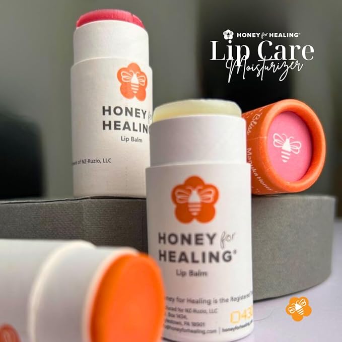 Ultra-Hydrating Tinted Formula Made with Manuka Honey 15+ UMF, Coconut Oil, Beeswax | 12+ Hour Moisture, Zero Waste Recyclable Tube | Lip Moisturizer & Color in One 0.25 oz / 7 gr (Soft Rose)