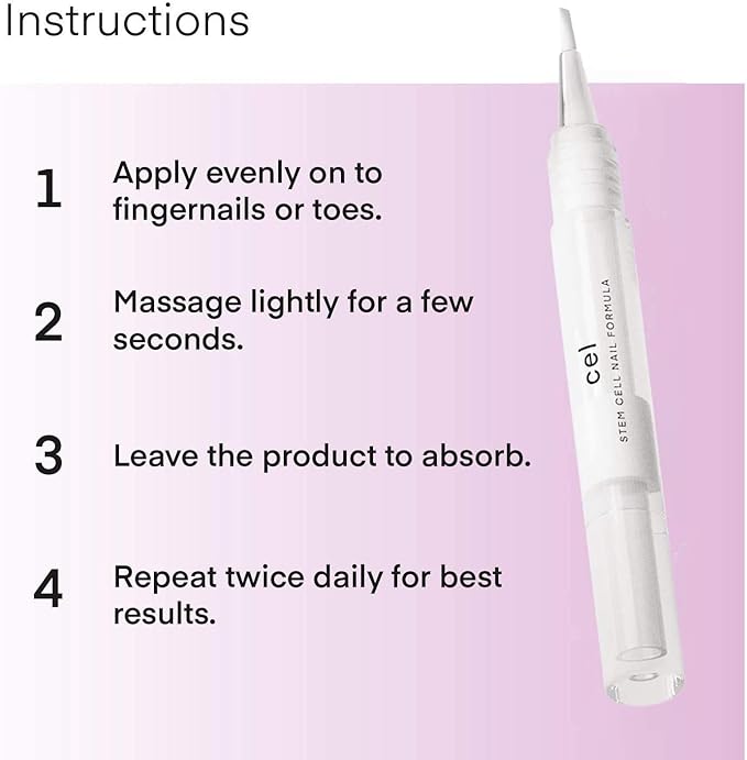 cel MD Cuticle Oil Pen Nail Strengthener Repair Serum – Nail Repair For Damaged Nails – Helps Repair & Nourish Cracked Nails and Rigid Dry Cuticles - Set of 2