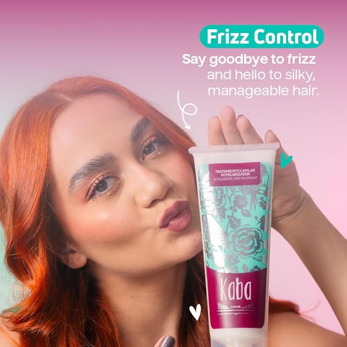 Kaba Hair Treatment Mask for Dry Damaged Hair, Made With Natural Extracts, Promotes Growth, Deep Conditioning, Restores Vitality & Control Frizz, 30 Oz