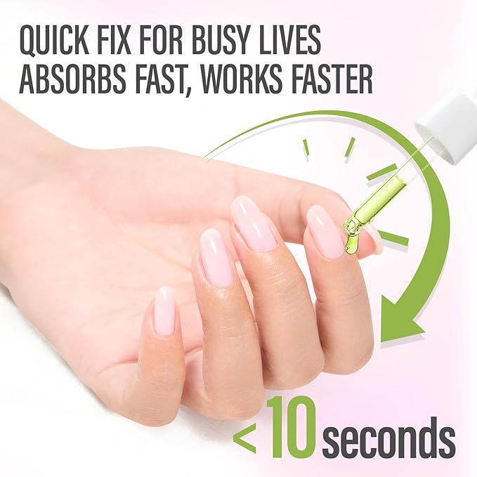 CHUCHU Nail Strengthener - Kiwi Scent Nail Repair Growth Moisturizing Treatment - Natural Jojoba Vitamin B & E Cuticle Oil for Dry Cracked Nails