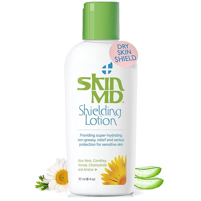 Skin MD Shielding Lotion 4oz. - hydrating, non-greasy, relief & serious protection for sensitive skin