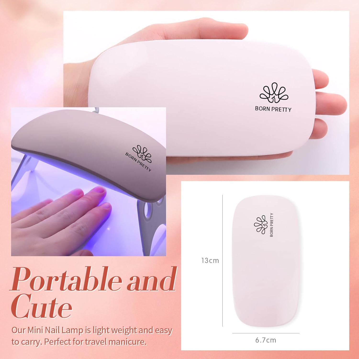 BORN PRETTY Extension Nail Gel Kit-6 Colors Gel Kit Nude Clear Jelly All-In-1 Set Builder Glue with U V Lamp Base Top Coat Set Forms French Manicure Set for Beginner