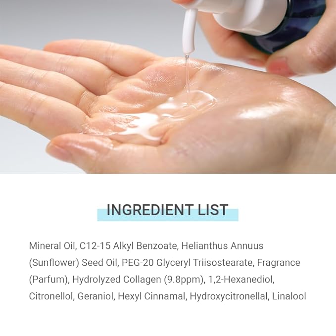 tenzero Moisture Collagen Cleansing Oil 5.07 fl oz (150ml), Hydrating, Daily Makeup Blackhead Remover for Face, Pore Control Cleansing Oil, Korean Skincare, Double Cleansing