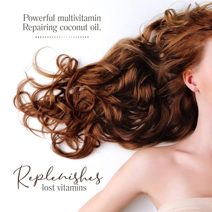 AMAZONICA BELEZA Coconut Hair Mask, Repairs Damaged Hair and Restores Hair Proteins for Healthy, Vital Hair, with Coconut Oil, Sulfate & Parabens Free, Professional Line, 10 Oz