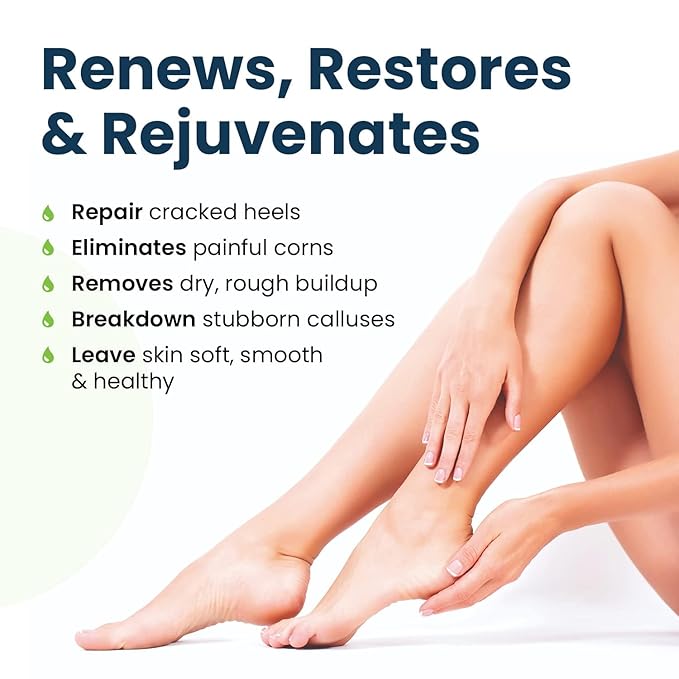 Tea Tree Foot Soak, Callus Remover Gel - Extra Strength Callus Remover Gel & Foot Soak With Epsom Salts For Calluses, Dry Cracked Heels, Toenail Fungus & Odor - Pedicure for Tired Feet