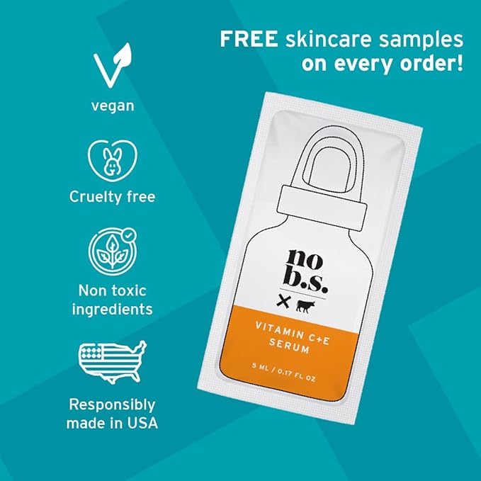 No B.S. Concentrated Body Moisturizer with Hyaluronic Acid. Ultra Hydrating Natural Body Lotion For Women and Men. With Green Tea, Vitamin E, and Shea Butter