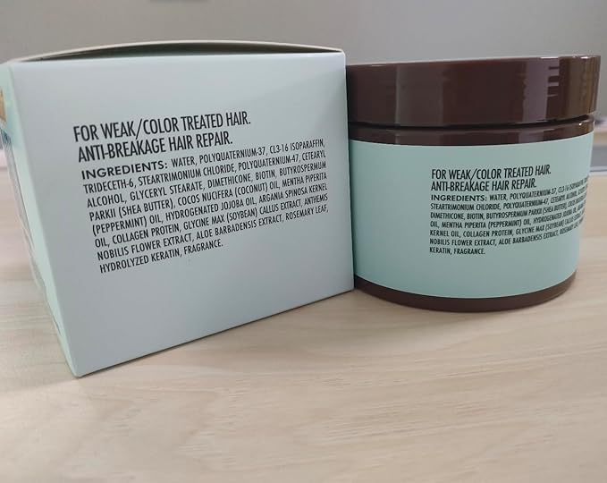 Biotin Hair Mask - Deep Conditioner with Collagen and Keratin for Dry, Damaged and Curly Hair - Fine Conditioning Moisturizer Treatment for Strengthening - Hydrating Care Products for Women and Men