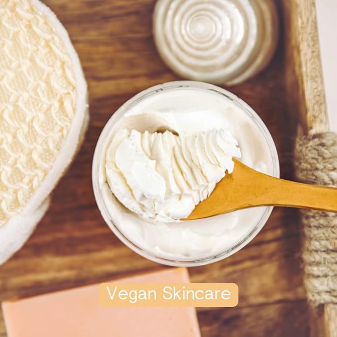 Whipped Body Butter, Scented Vanilla Body Moisturizer 8 oz., Coconut Oil & Shea Butter for Sensitive, Dry Skin, Non-Greasy, Soft & Creamy, Natural Skincare for Women & Men – Vegan