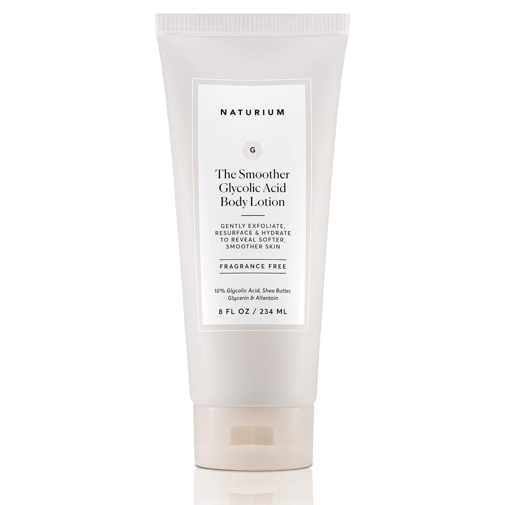 Naturium The Smoother Glycolic Acid Body Lotion, Resurfacing & Exfoliating Treatment, with 10% Glycolic Acid, 8 oz