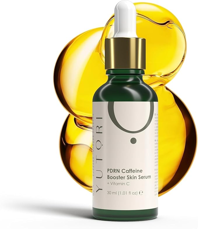 Yutori PDRN Serum with Caffeine Booster - Plant Based Antiaging Skin Serum, Lifting Visibly for Wrinkle Care, Anti-aging, Hydrating, Natural Glow and Face Toner for All Skin Types, 1.01fl (30ml)