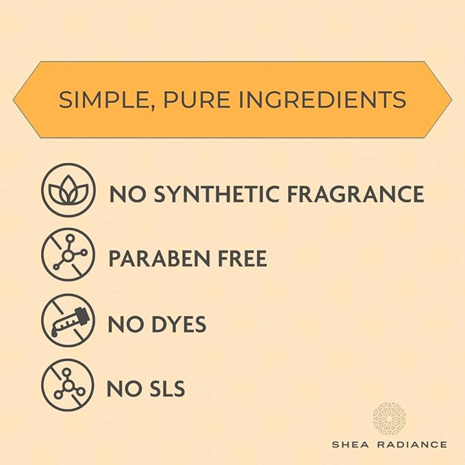 Shea Radiance P.U.R.E Raw Shea Butter | 100% Natural & Unrefined Body Butter | Soothes, Softens, & Increases Collagen | Long Lasting Moisture | Moisturizer for Sensitive Skin | Apricot Oil (5oz)