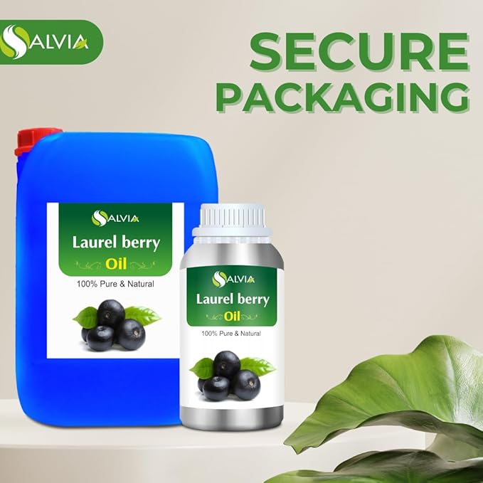 Laurel Berry Oil | Pure and Natural Essential Oil | Use for Hair Care, Skin Care | Used in Soap, Shampoo, Lotion, Serum| DIY Cosmetic Grade (16.90 Fl Oz (Pack of 1))