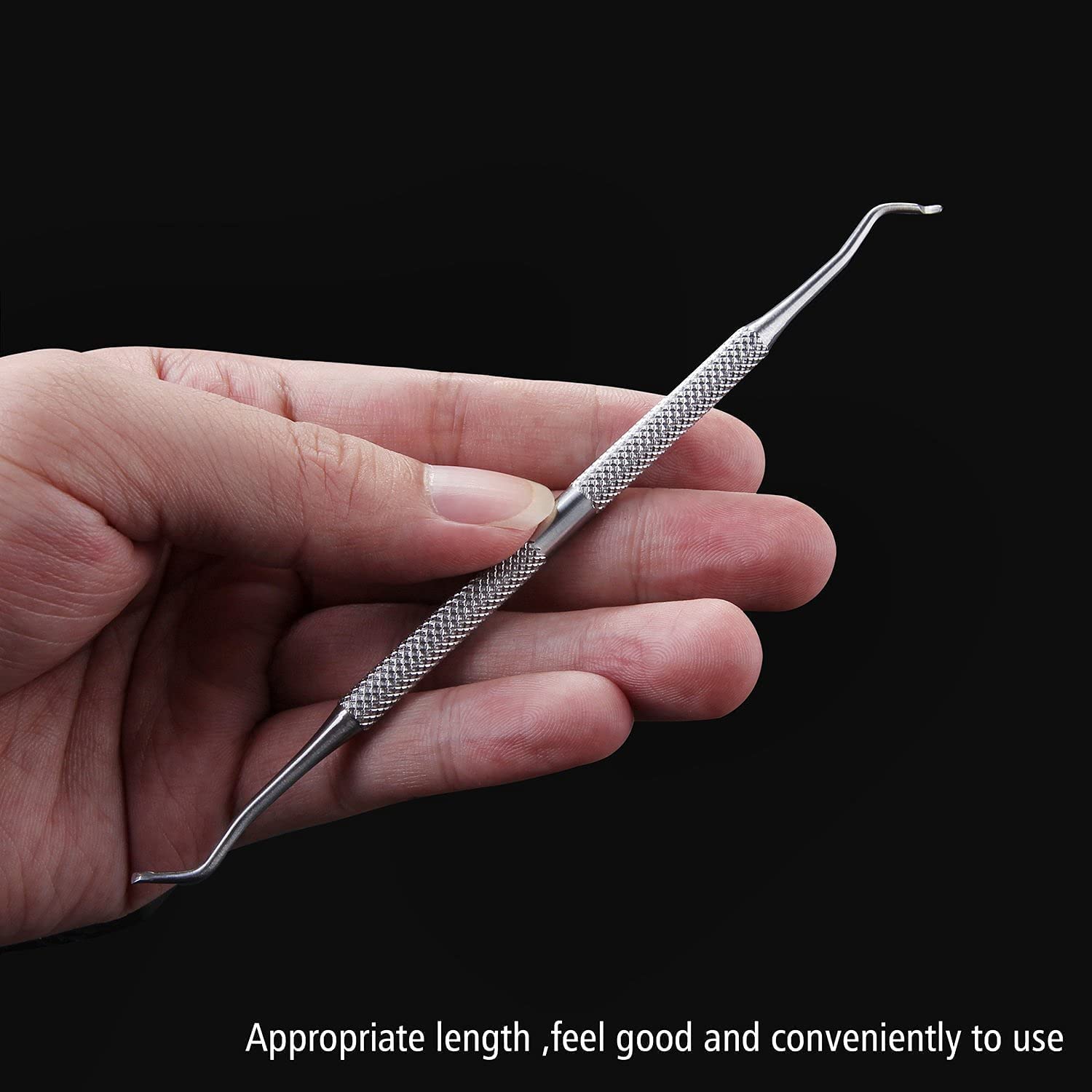 FAMILIFE Ingrown Toenail File and Lifter, 2pcs Ingrown Toenail Tool Double Sided with Storage Case Professional Corrector 100% Stainless Steel Removal Pedicure Kit