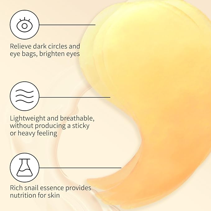 Snail Mucin Power Essence Set - Serum, Moisturizer & Eye Patch, Korean Skin Care for Hydrating, Dark Circles