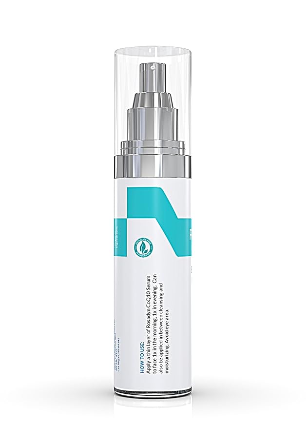Rosacea Redness Serum, CoQ10 and Vitamin C, with Hyaluranic Acid, Green Tea Extract