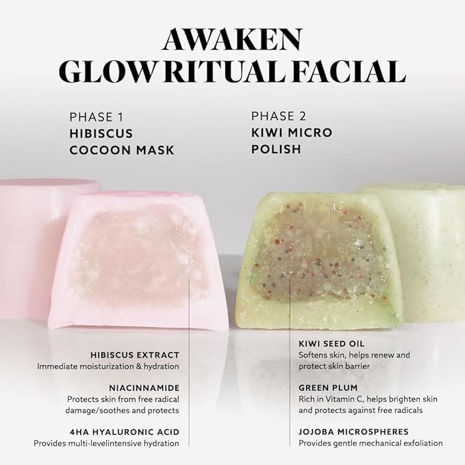 Hydrate & Soothe Beauty Collection, Activator with Awaken Facial & Vitamin B Concentrate, Face smoothing moisturizer, Skin Care Routine, For All Skin Type, Gift Bundle/Starter Kit