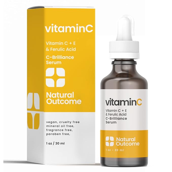 Vitamin C Serum with Vitamin E & Ferulic Acid | Anti-Aging Radiance Restoring Facial Serum | Powerful Antioxidant Lift Fine lines, Wrinkles, & Sunspots | Firms & Hydrates Skin | 1 Oz