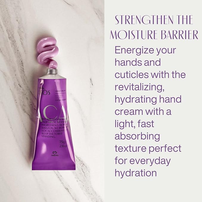 natura - Ekos Açaí Revitalizing Bundle - Hand cream & Exfoliating Shower Gel & Body Lotion - Vegan Skin Care - Brazilian Beauty Secrets - Self Care & Body Care