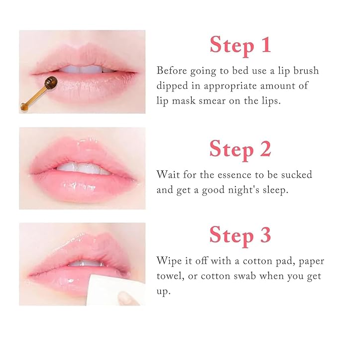 3 Pcs Bee Lip Balm Honey Pot,Honey Strawberry Lime Lip Mask,Lip Balm Moisturizing Lip Sleep Mask with Stick Hydrating & Prevention Dry and Cracked (Honey Strawberry Lime)