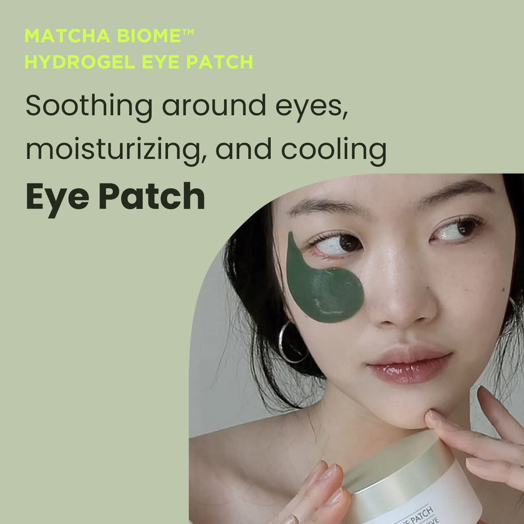 HEIMISH Matcha Biome Hydrogel Eye Patch - Anti Aging Under Eye Patches, Hydrating, Firming, Calming & Soothing Eye Mask with Matcha, Probiotics, for Dark Circles, Puffiness & Wrinkles, 1.4g/60ea