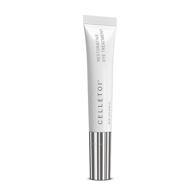 Celletoi® Restorative Eye Treatment - Vegan, Cruelty Free - Visibly Reduces Signs of Aging, Smooths Lines and Wrinkles - Diminishes Dark Circles and Puffiness - Leaping Bunny Certified - 0.5 fl oz