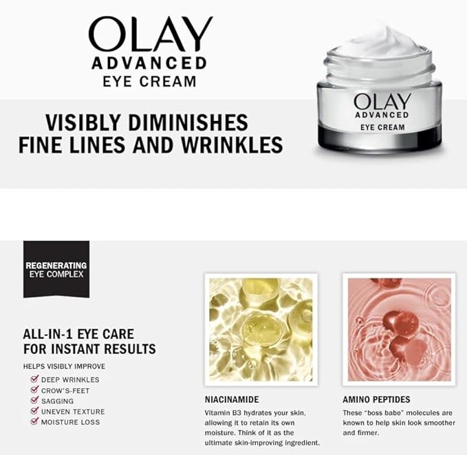 Olay Advanced Eye Cream, 0.5 oz (Pack of 2) (1.0oz)