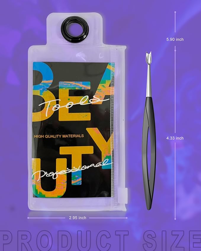 Cuticle Remover Cutter Fork for Cuticle, Hangnail, Side Nails