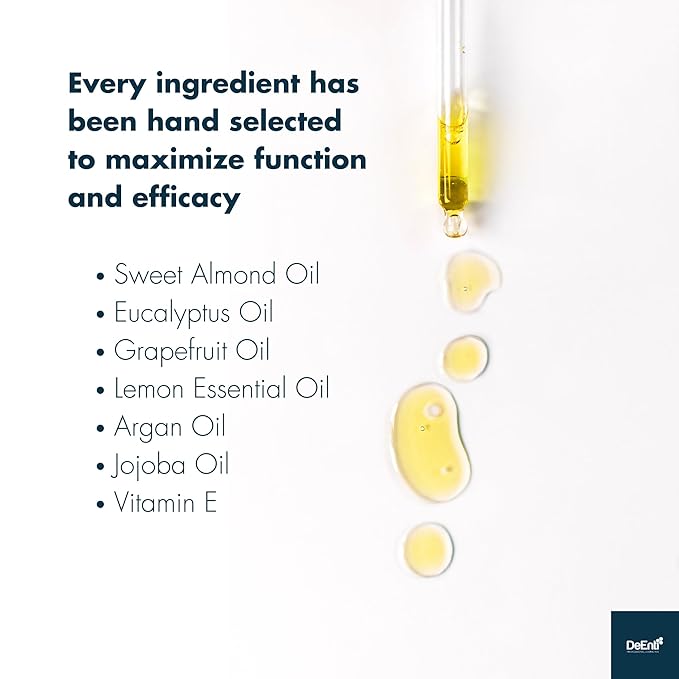 DeEnti Cuticles Maintenance Pack, Bundle Includes Citrus Scented Cuticle Remover, Cuticle Oil for Nails, and Metal Pusher Tool, Salon Grade Nail Care, Home Manicure and Pedicure Kit