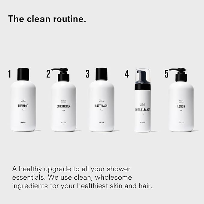 Public Goods Body & Hand Lotion for Women & Men | Natural Moisturizing Daily Lotion for Dry & Itchy Skin | Paraben & Sulfate Free | Made with Organic Essential Oils | Made in Canada | 34 Fl Oz Refill