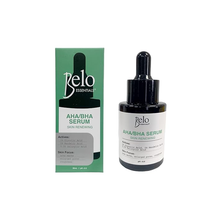 Belo Essentials AHA/BHA Skin Renewing Serum, 30ml, 1 Fl Oz (Pack of 1)