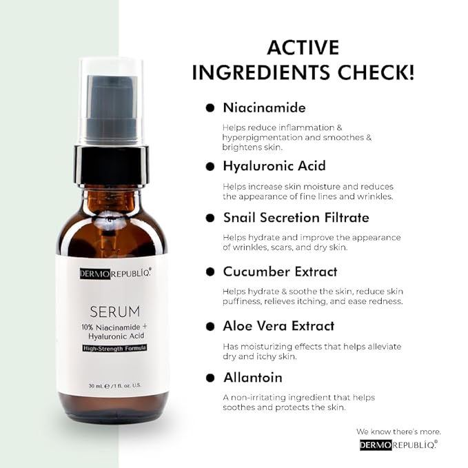 Generic Dermorepubliq 10% Niacinamide + Hyaluronic High-Strength Formula Serum 30 mL