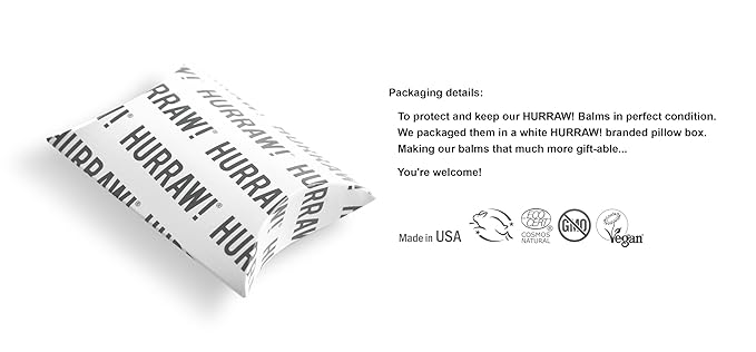 Hurraw! Root Beer Lip Balm, 3 Pack: Organic, Certified Vegan, Cruelty and Gluten Free. Non-GMO, 100% Natural Ingredients. Bee, Shea, Soy and Palm Free. Made in USA