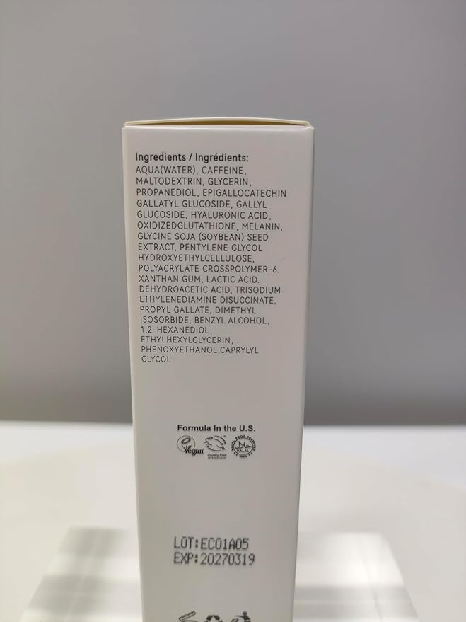 Caffeine Solution 5% + EGCG Eye Serum for Skin Care Caffeine Eye Serum Reducing Puffiness and Dark Circles 30ml