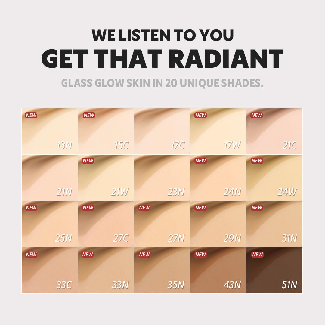 [*Mini Size*] TIRTIR Aura Glow Silver Cushion | Korean Cushion Foundation, (#15C Fair Porcelain, 0.15 Fl Oz)