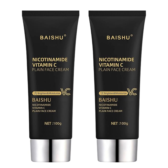 Nicotinamide Vitamin C Plain Face Cream, Niacinamide Purifying Cleanser, Niacinamide Vitamin C Black Tube Skin Cream, Multifunctional Smooth Hydrating Niacinamide Makeup Cream (2)