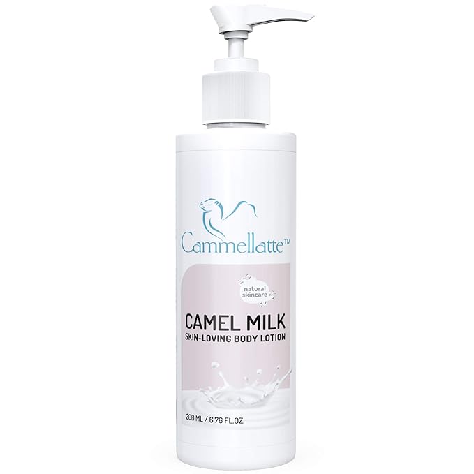 Camel Milk Body Lotion. Daily Moisturizer, Natural Skincare, Containing Superfood Camel Milk with Vitamins, AHAs, and Fatty Acids 6.76 Ounces
