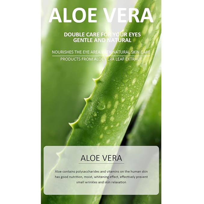 Aloe Vera Eye Serum for Dark Circles,Deeply Moisturizing,Anti Aging, Smooth Fine Lines and Crows Feet,Tightening and Lifts Eye Skin,Enhance Skin Elasticity,Fragrance Free(1 OZ)