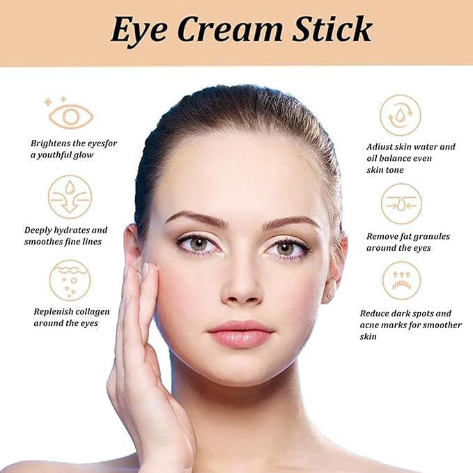 Lumibalm for Under Eye Bags, Turmeric Retinol Eyes Stick, Turmeric Eye Cream Stick, Retinol Eye Cream Sticks, Under Eye Creams Anti Aging, Eye Balm with Eye Stick for Dark Circles Puffiness (2pcs)