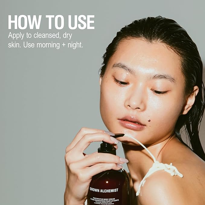 Grown Alchemist Restorative Body Cream. Hydration Blend of Shea Butter, Jojoba Oil and Vitamin E, Nourishing Moisturizer, Repairs and Balances Dry Skin (300mL)