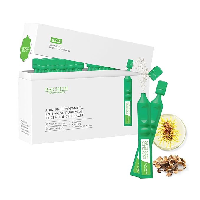 Acid-Free Botanical Anti-Acne Serum, Soothing Hydrates And Promotes Skin Healing Calms irritation and inflammation With Willow Bark, Lavender, Gardenia Extracts