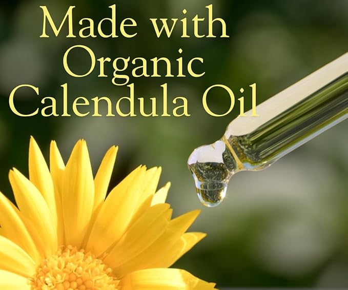 SSF Organics - Calendula Oil Concentrate | Organic Topical Recovery for Damaged Skin. Soothes, Heals, Restores. 1 oz.