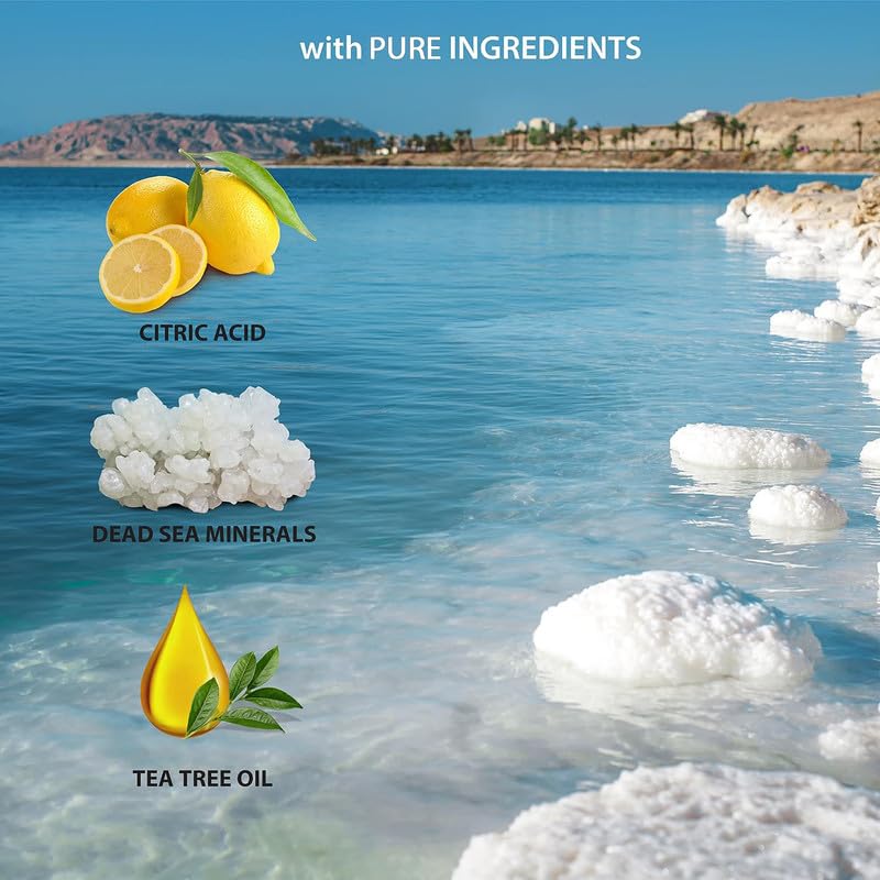 Dead Sea Collection Tea Tree Body Wash for Women and Men - with Pure Dead Sea Minerals and Tea Tree Oil - Cleanses and Moisturizes Skin - Pack of 2 (67.6 fl. oz)