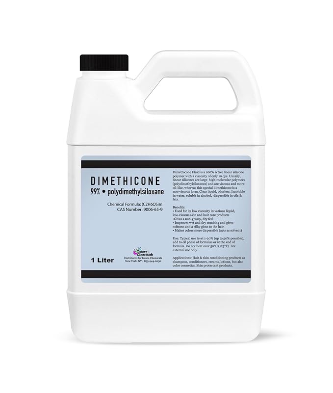 Dimethicone Oil Pure (1 Liter / 33.81 Fl Oz) DIY Pure Dimethicone Cosmetic Grade Skin Moisturizer and Head Lice Treatment, Liquid Silicone for, Gun Oil