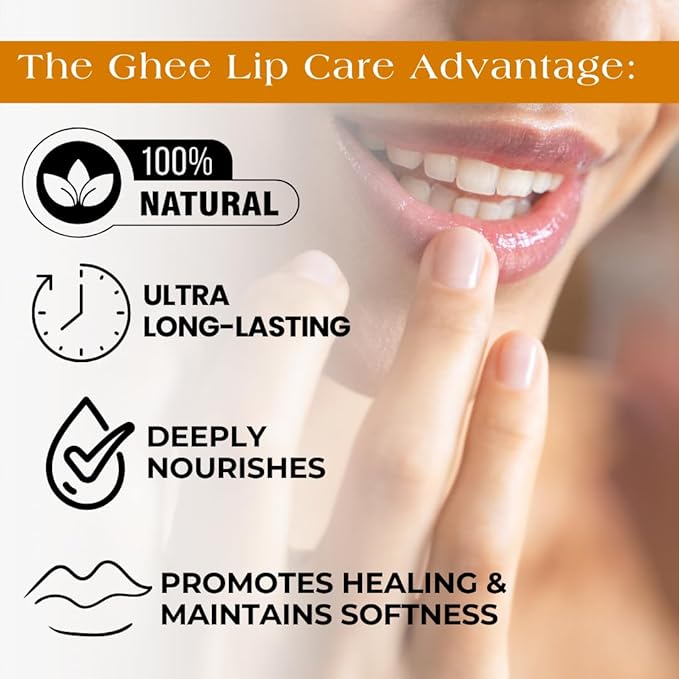 All Natural Lip Balm For Very Dry Lips | Hydrating & Moisturizing Lip Balm with Shea Butter, Ghee, Jojoba Oil, Coconut Oil | Chapped Lips & After Sun Care | BioSerene (4.5 gms/tube, French Vanilla)