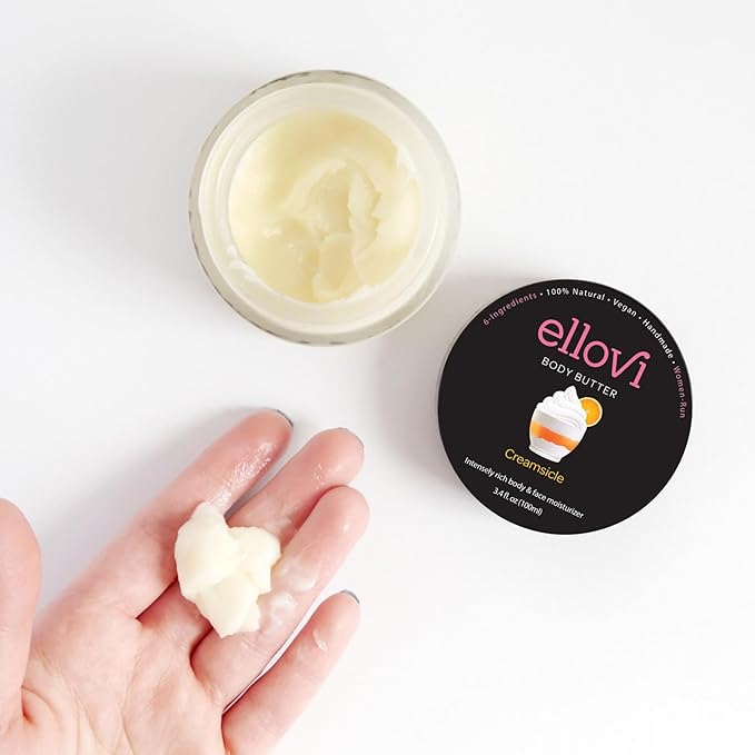 Creamsicle Lip & Body Butter Bundle | All-Natural, Vegan Skincare for Ultimate Hydration & Nourishment | Made with 6 Pure Ingredients | Ethically Sourced & Cruelty-Free