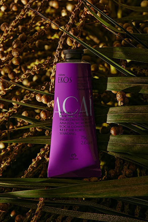 natura - Ekos Açaí Collection Bio-Beauty Gift Set (4 Products) - Body Lotion, Hand Cream, Shower Oil, and Shower Gel - Gift Box - Vegan Skin Care - Brazilian Beauty Secrets - Self Care & Body Care