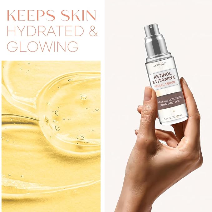 Retinol and Vitamin E Beauty Value Set - Serum, Moisturizer & Face Sheet Masks