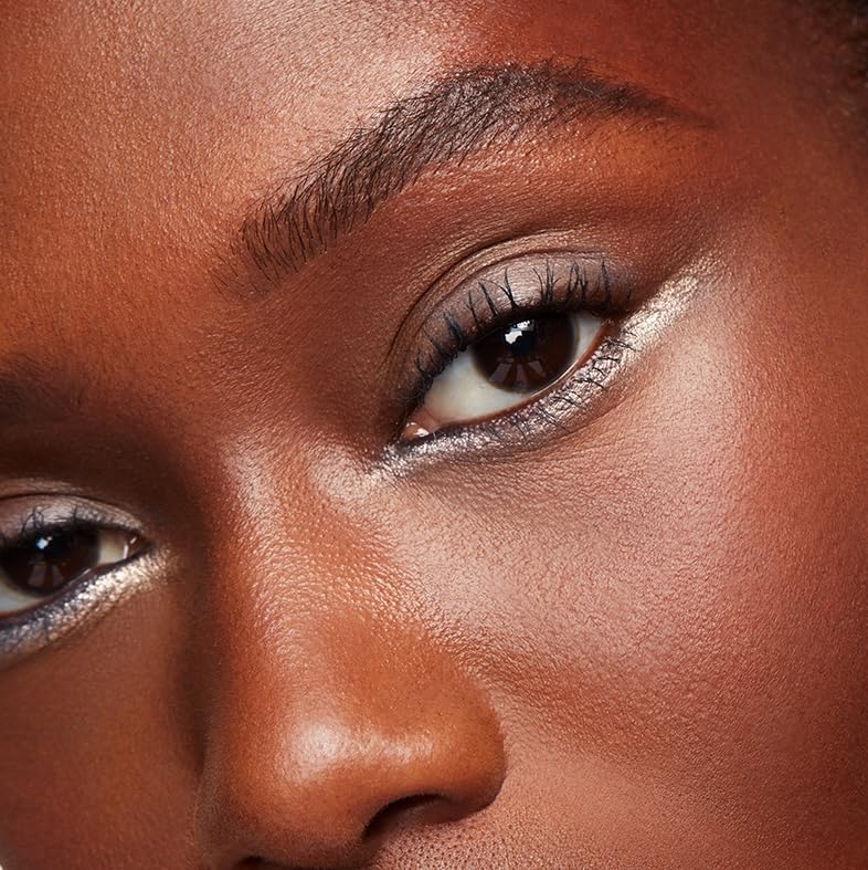 MAKE Beauty Continuum Waterproof Gel Eyeliner Pencil. Creamy, Pigmented Multi-Use, including Waterline with Built-in Sharpener and Blending Brush. Smudge-Proof Makeup. Shade - Interstellar, Silver