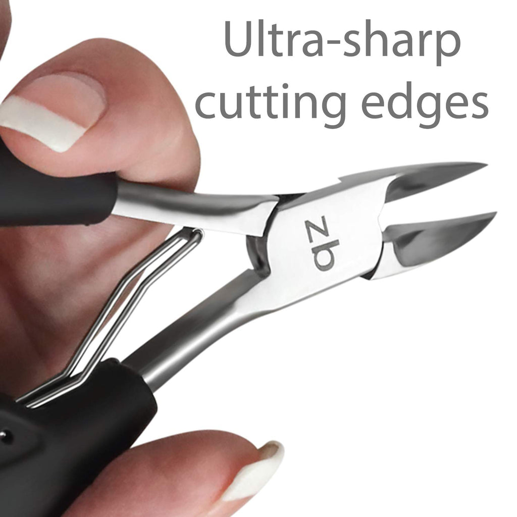 Toenail Clippers for Thick or Ingrown Toenail - Large Handle for Easy Grip + Sharp Stainless Steel - Best Nail Clipper & Pedicure Tool for Seniors - Maintain Healthy Nails with Ease